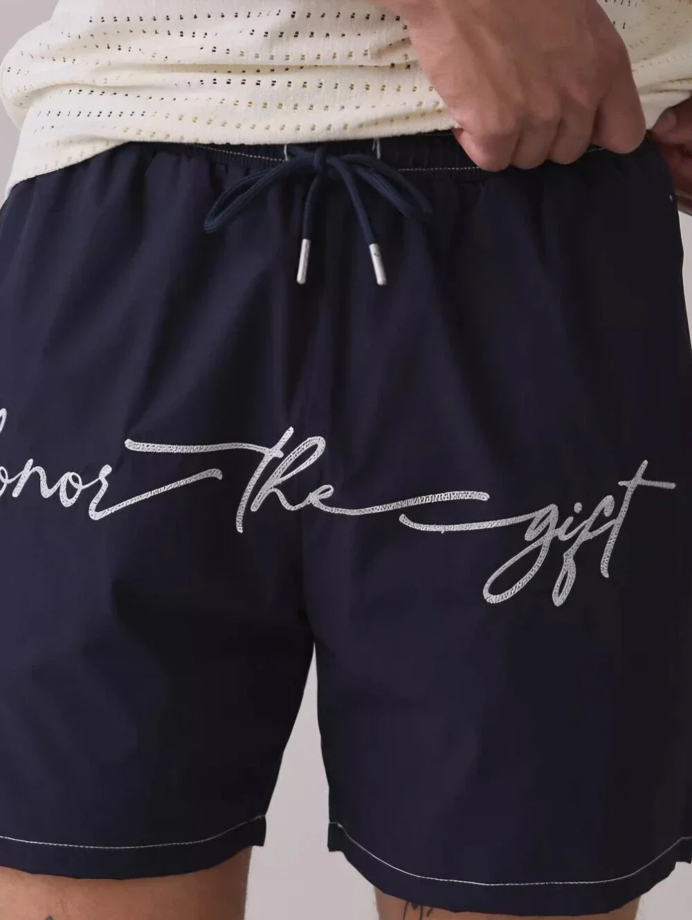 NEW!!! ❤️BUY 2 GET 1 FREE Honor The Gift Cursive Hybrid 5” Swim Trunks